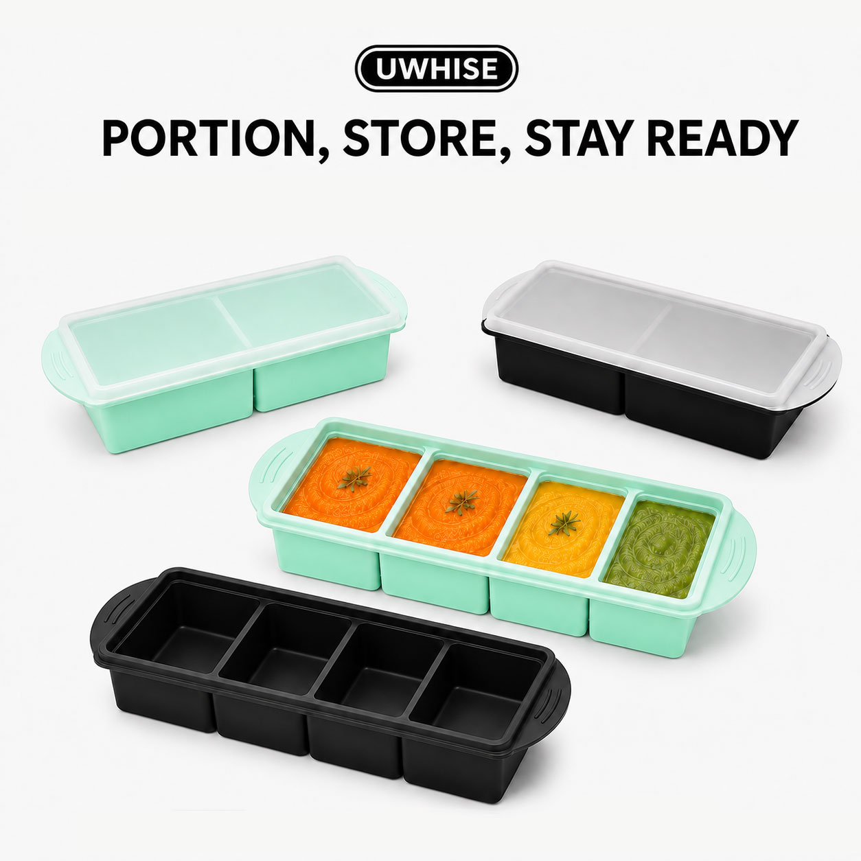 Uwhise Contenitore in Silicone - Meal Prep Template recensione e prezzo